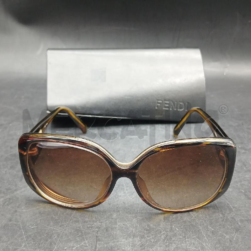 OCCHIALI DA SOLE FENDI MARRONE LATERALE FF | Mercatino dell'Usato Roma garbatella 1