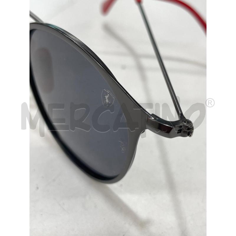 OCCHIALI DA SOLE RAYBAN FERRARI NERO ROSSO  | Mercatino dell'Usato Roma garbatella 2