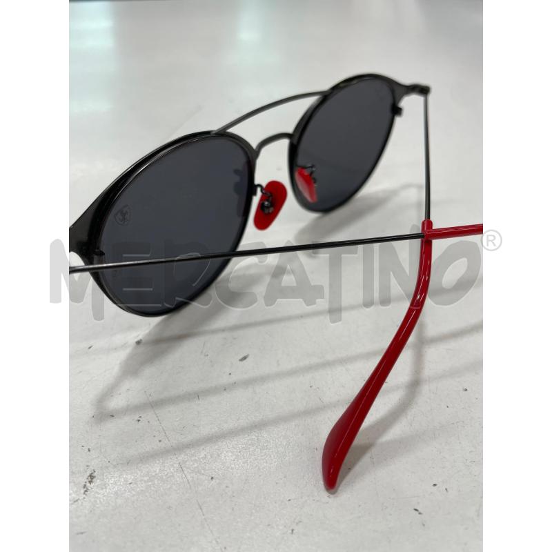OCCHIALI DA SOLE RAYBAN FERRARI NERO ROSSO  | Mercatino dell'Usato Roma garbatella 3
