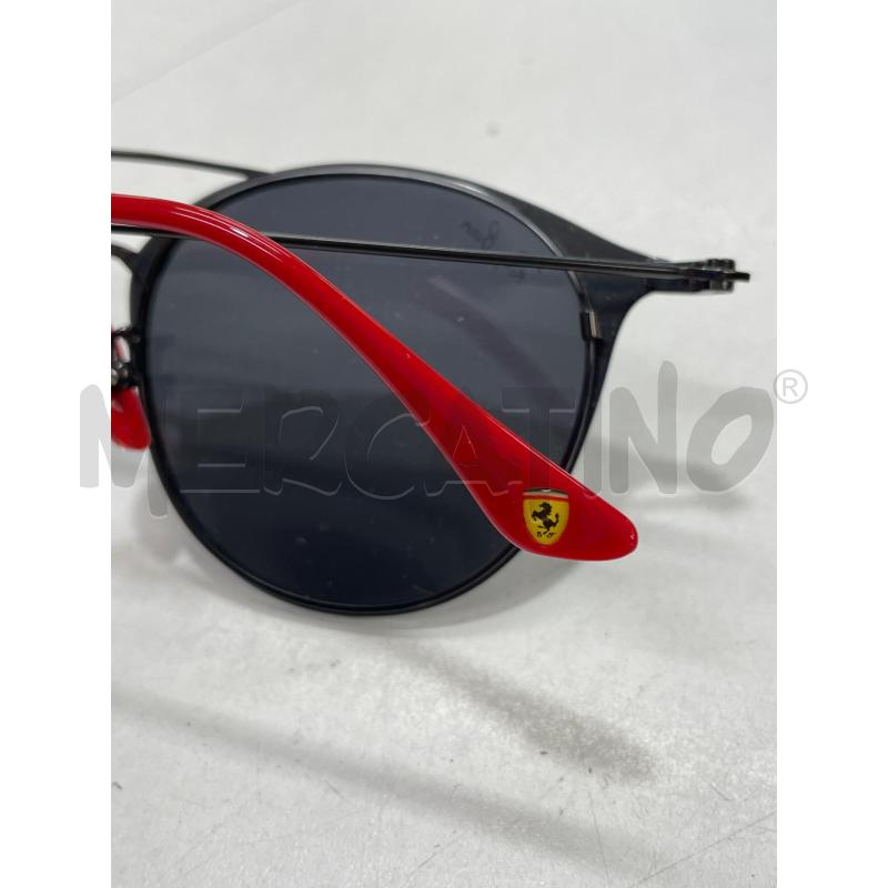 OCCHIALI DA SOLE RAYBAN FERRARI NERO ROSSO  | Mercatino dell'Usato Roma garbatella 4