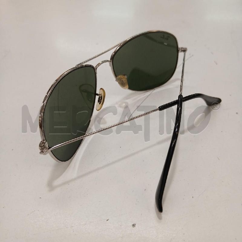 OCCHIALI DA SOLE RAYBAN GRIGIO ARGENTO | Mercatino dell'Usato Roma garbatella 3