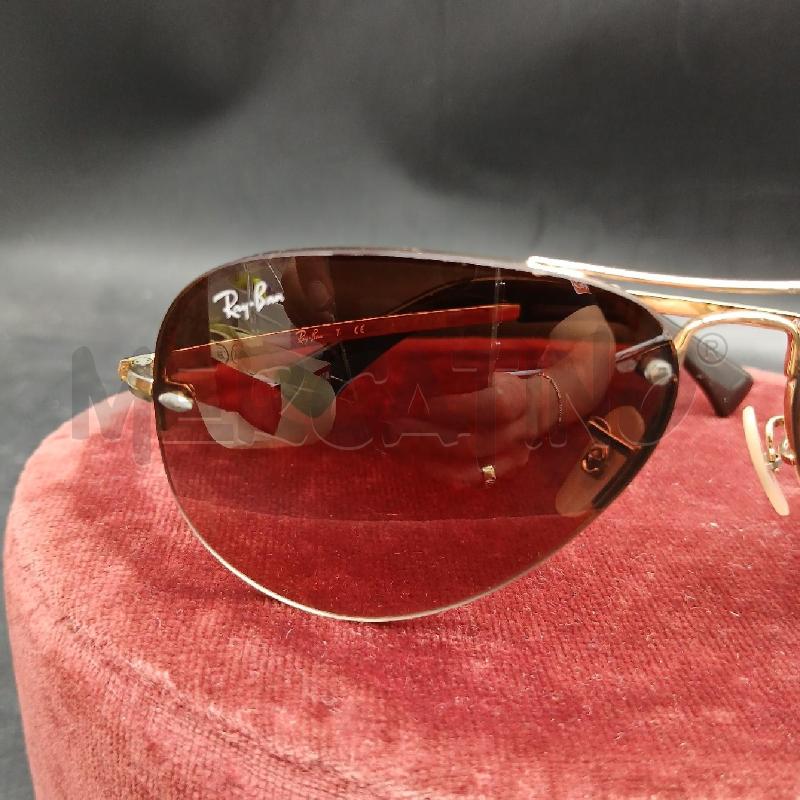 OCCHIALI DA SOLE RAYBAN MARRONE  | Mercatino dell'Usato Roma garbatella 2