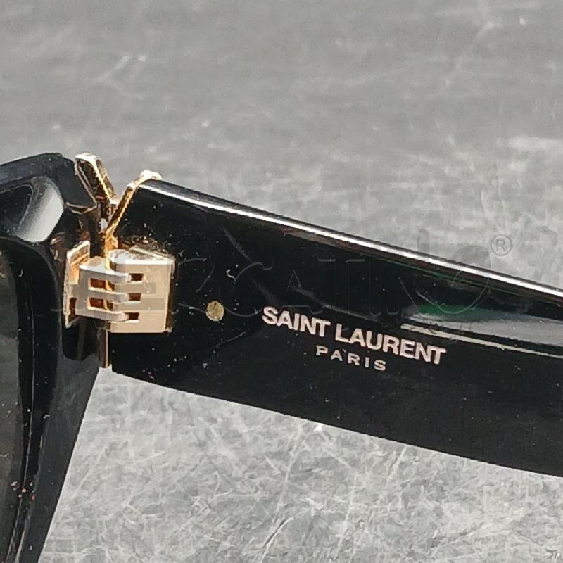 OCCHIALI DA SOLE YVES SAINT LAUREN NERO LOGO DORATO  | Mercatino dell'Usato Roma garbatella 3