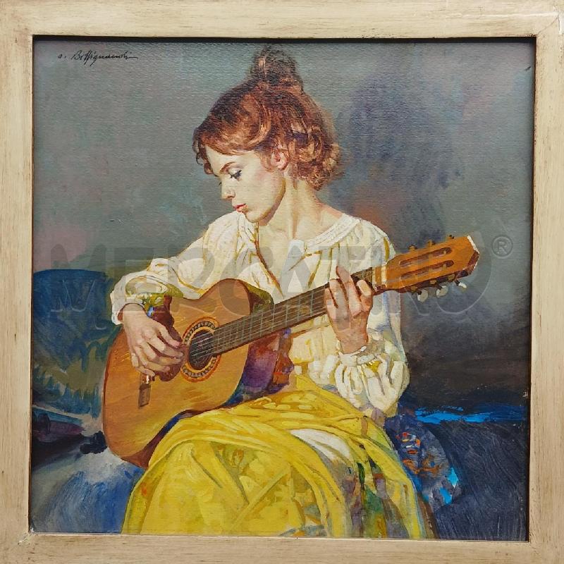 OLIO RAGAZZA CHITARRA A F/BIFFIGNANDI | Mercatino dell'Usato Roma garbatella 2
