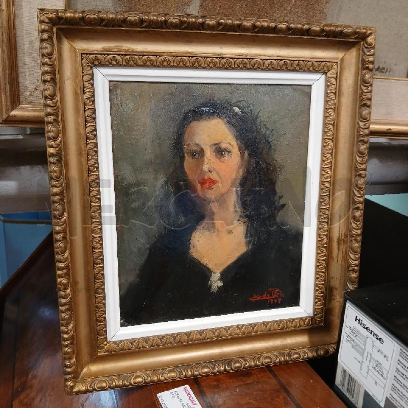 OLIO RITRATTO DONNA ANNI 40 | Mercatino dell'Usato Roma garbatella 1