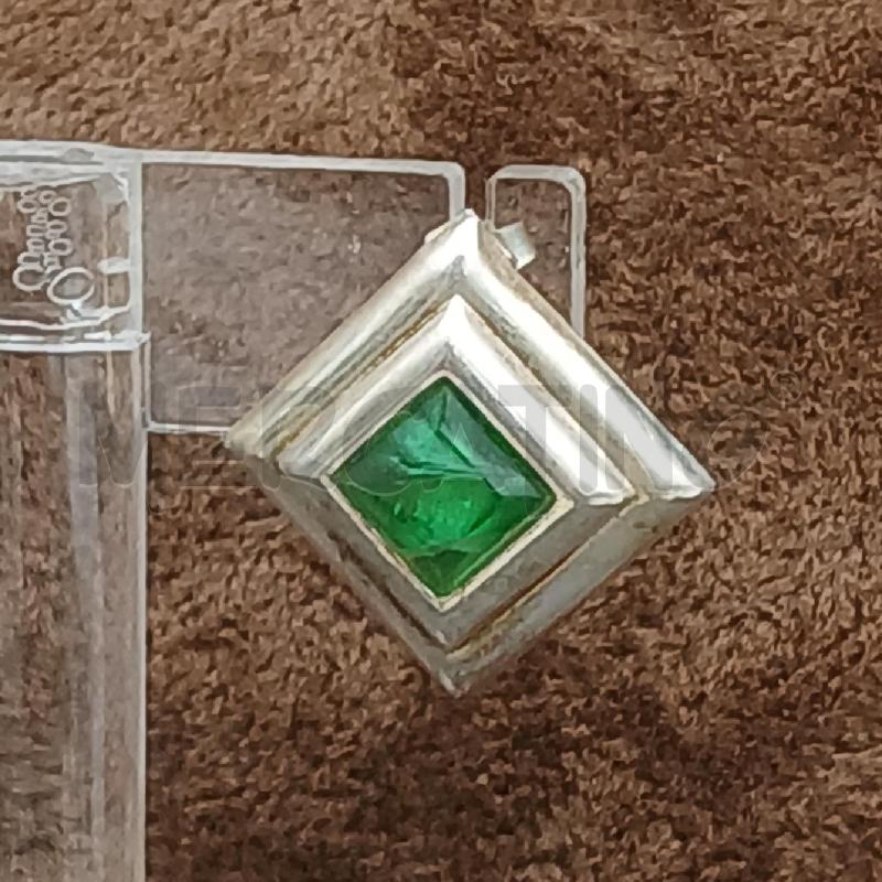 ORECCHINI ARG DET PIETRA VERDE | Mercatino dell'Usato Roma garbatella 2
