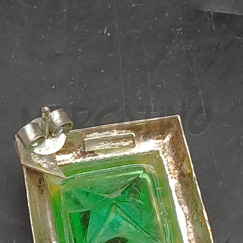 ORECCHINI ARG DET PIETRA VERDE | Mercatino dell'Usato Roma garbatella 4