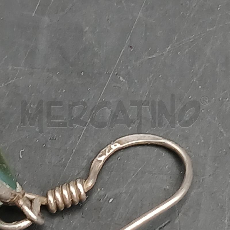 ORECCHINI ARG DET PIETRE CELESTE A CROCE | Mercatino dell'Usato Roma garbatella 4