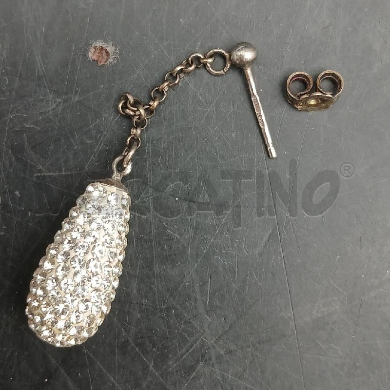 ORECCHINI ARG GOCCIA BIA E VIOLA | Mercatino dell'Usato Roma garbatella 3