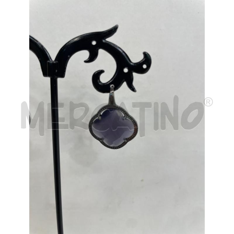 ORECCHINI ARG PIETRA VIOLA | Mercatino dell'Usato Roma garbatella 2