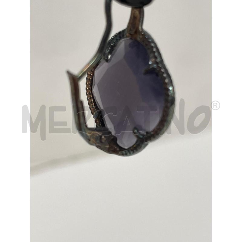 ORECCHINI ARG PIETRA VIOLA | Mercatino dell'Usato Roma garbatella 4