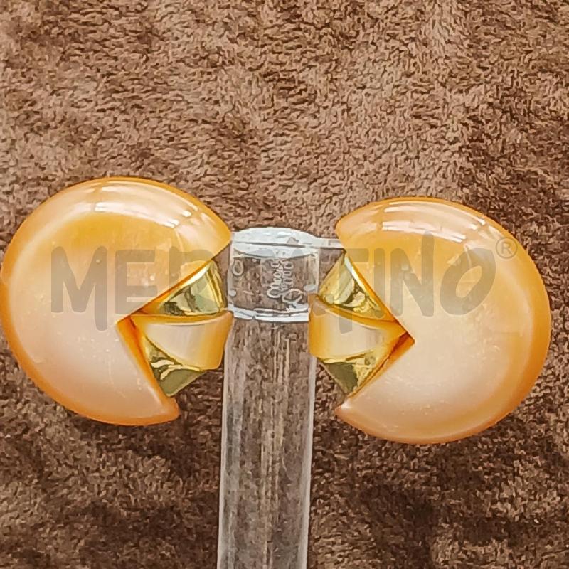 ORECCHINI CHIP DET PIETAR BEIGE E DORATO  | Mercatino dell'Usato Roma garbatella 2