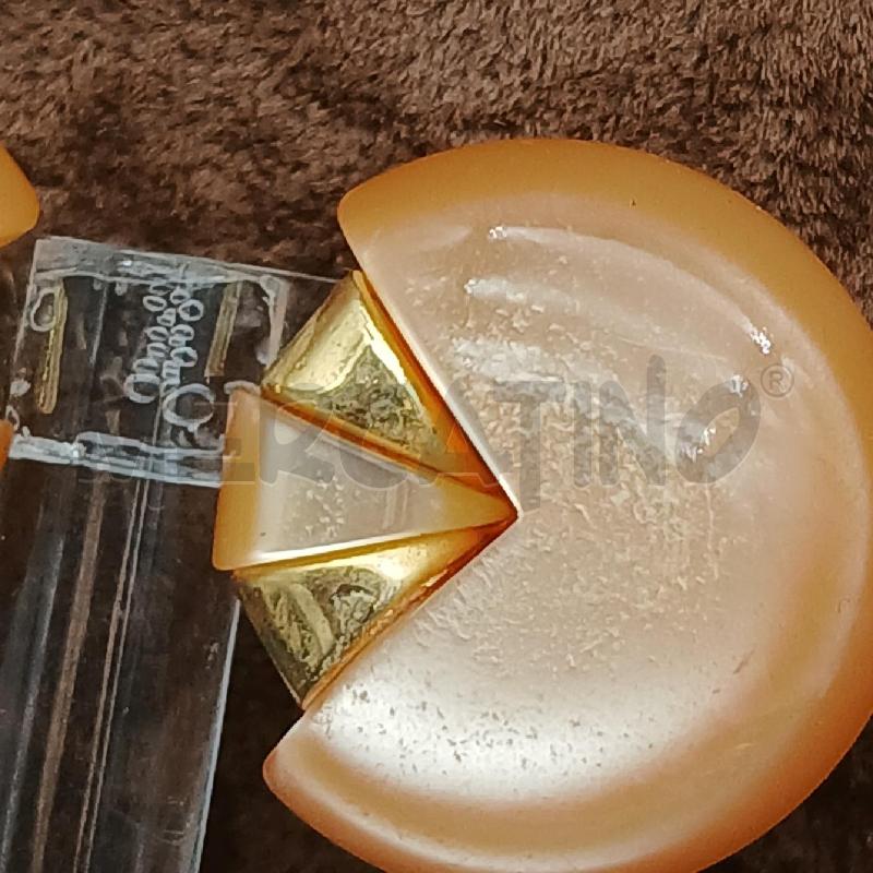 ORECCHINI CHIP DET PIETAR BEIGE E DORATO  | Mercatino dell'Usato Roma garbatella 3