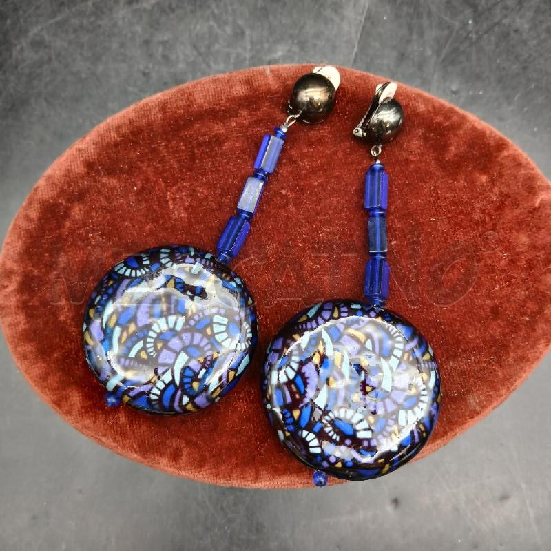 ORECCHINI CHIP EMPORIO ARMANI BLU | Mercatino dell'Usato Roma garbatella 1