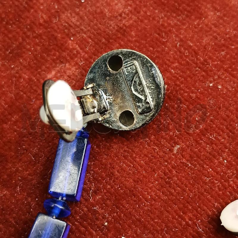 ORECCHINI CHIP EMPORIO ARMANI BLU | Mercatino dell'Usato Roma garbatella 3