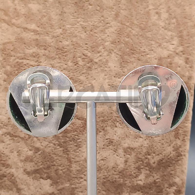 ORECCHINI CLIP CUPOLA METALLO | Mercatino dell'Usato Roma garbatella 4