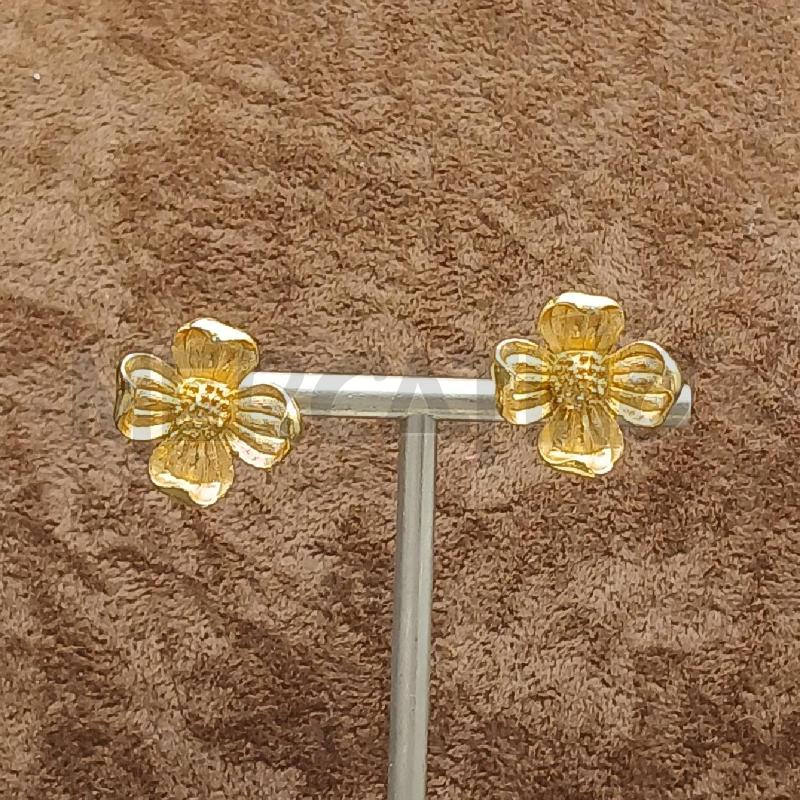 ORECCHINI CLIP PETALI FIORE | Mercatino dell'Usato Roma garbatella 1