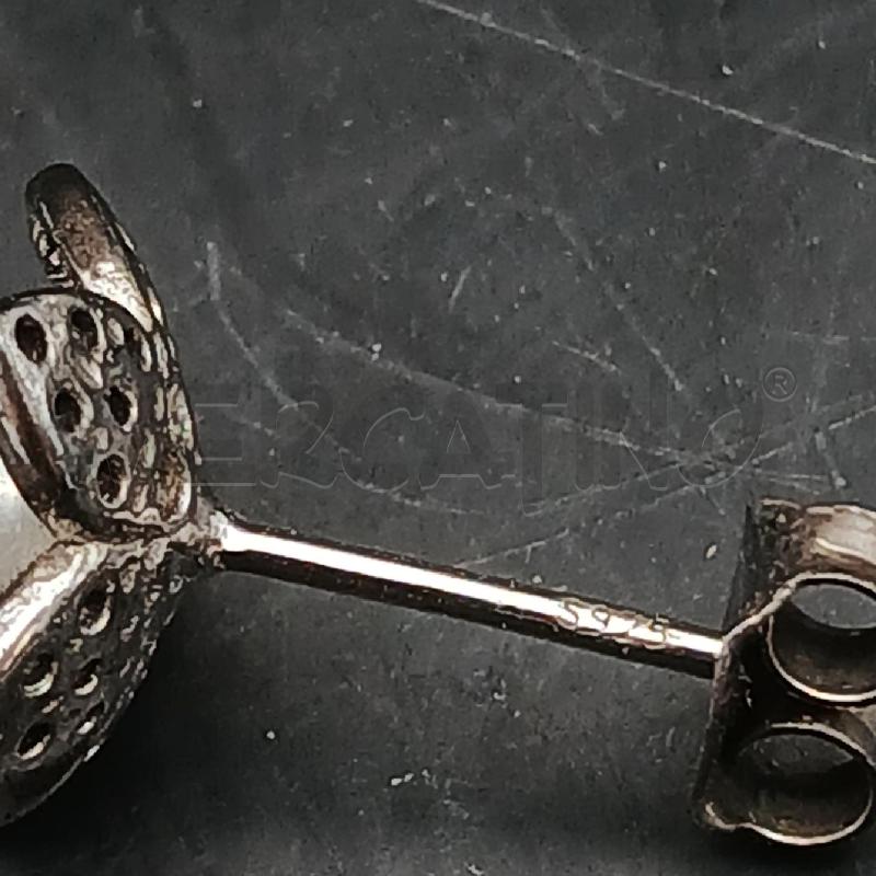 ORECCHINI FIORE ARG PERL BIANCA | Mercatino dell'Usato Roma garbatella 3