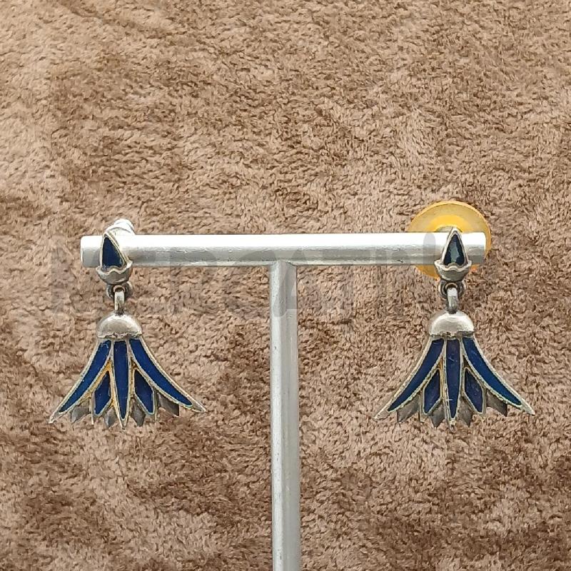 ORECCHINI THE BM PIUME BLU  | Mercatino dell'Usato Roma garbatella 1