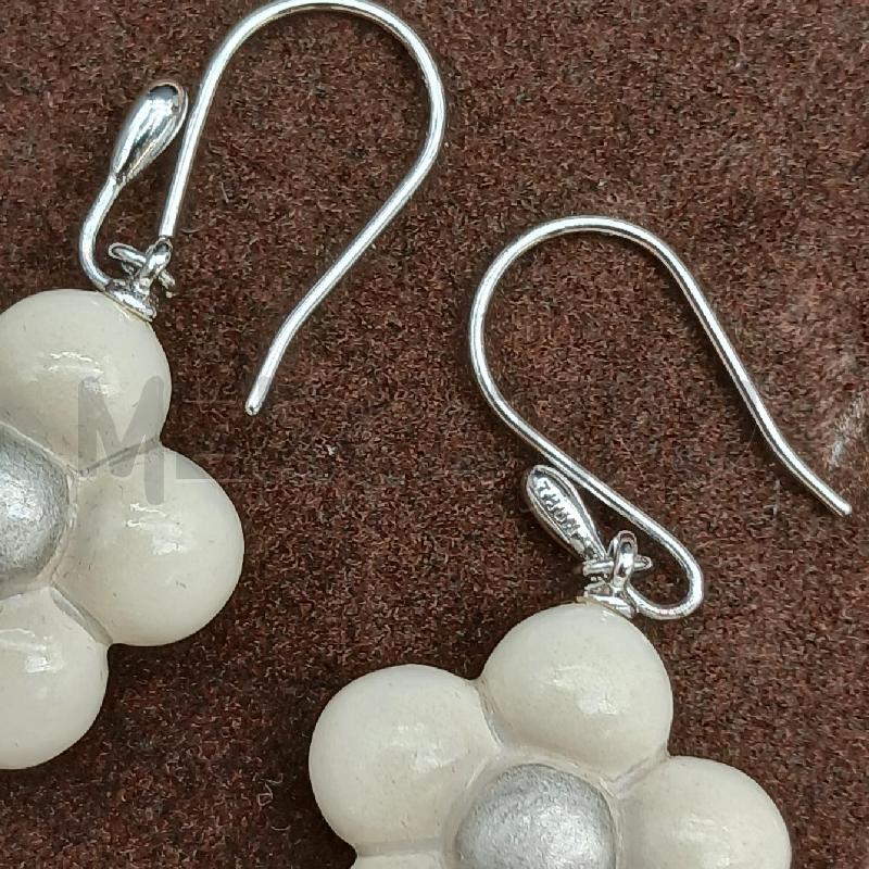 ORECCHINI THUN DET FIORI BEIGE E ERLINE VIOA | Mercatino dell'Usato Roma garbatella 3