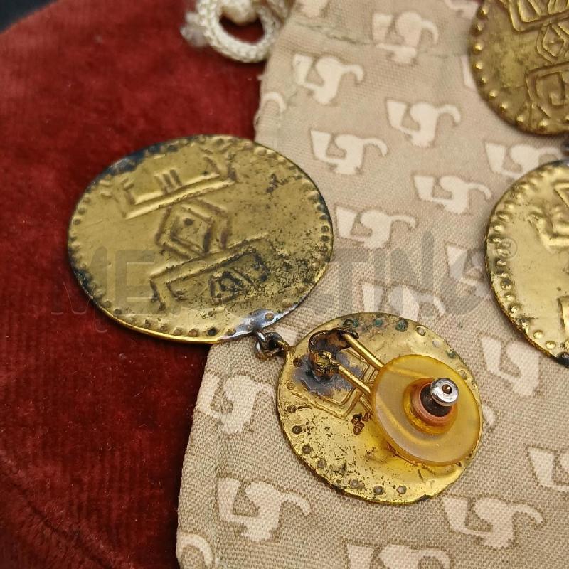 ORECCHINI +SPILLA COLOMBIANA PLACCATO  | Mercatino dell'Usato Roma garbatella 4