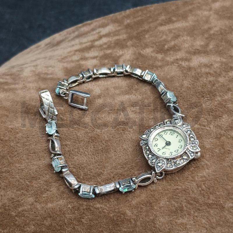 OROLOGIO DA POLSO ARG DET PIETRE CELESTE  | Mercatino dell'Usato Roma garbatella 1