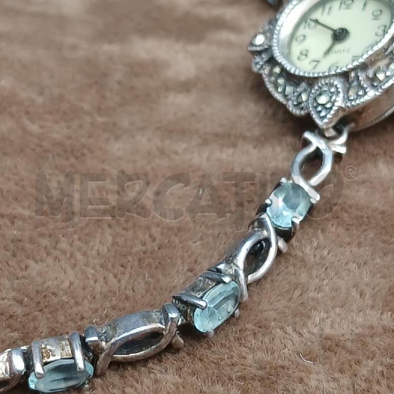 OROLOGIO DA POLSO ARG DET PIETRE CELESTE  | Mercatino dell'Usato Roma garbatella 4