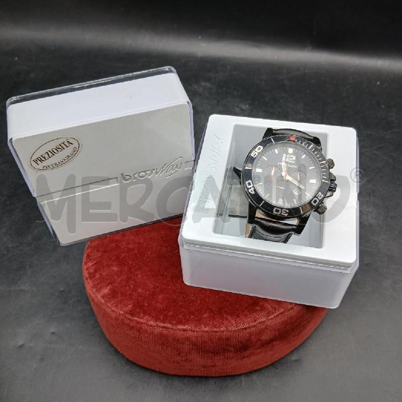 OROLOGIO DA POLSO BROSWAY NERO ARANCIO | Mercatino dell'Usato Roma garbatella 1