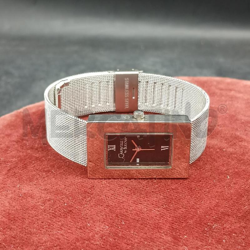 OROLOGIO DA POLSO CARAVELLE BULOVA NERO RETTANGOLO | Mercatino dell'Usato Roma garbatella 1