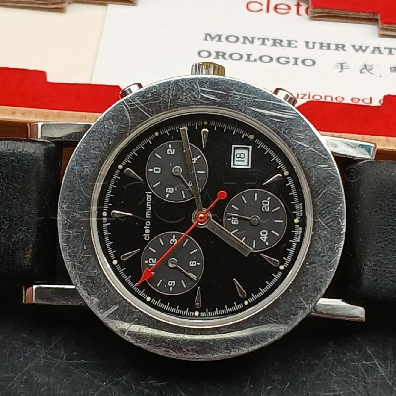OROLOGIO DA POLSO CLETO MUNARI NERO  | Mercatino dell'Usato Roma garbatella 2