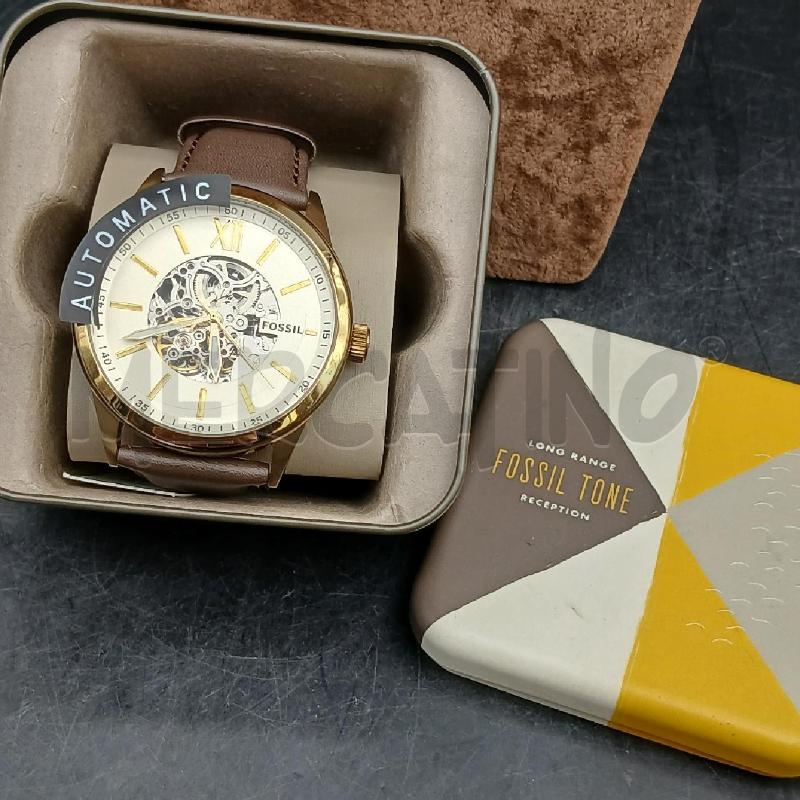 OROLOGIO DA POLSO FOSSIL AUTOMATIC MARRONE E DORATO  | Mercatino dell'Usato Roma garbatella 1