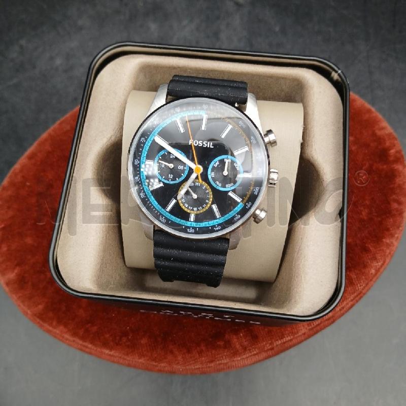 OROLOGIO DA POLSO FOSSIL NERO RIGHE BLU  | Mercatino dell'Usato Roma garbatella 1