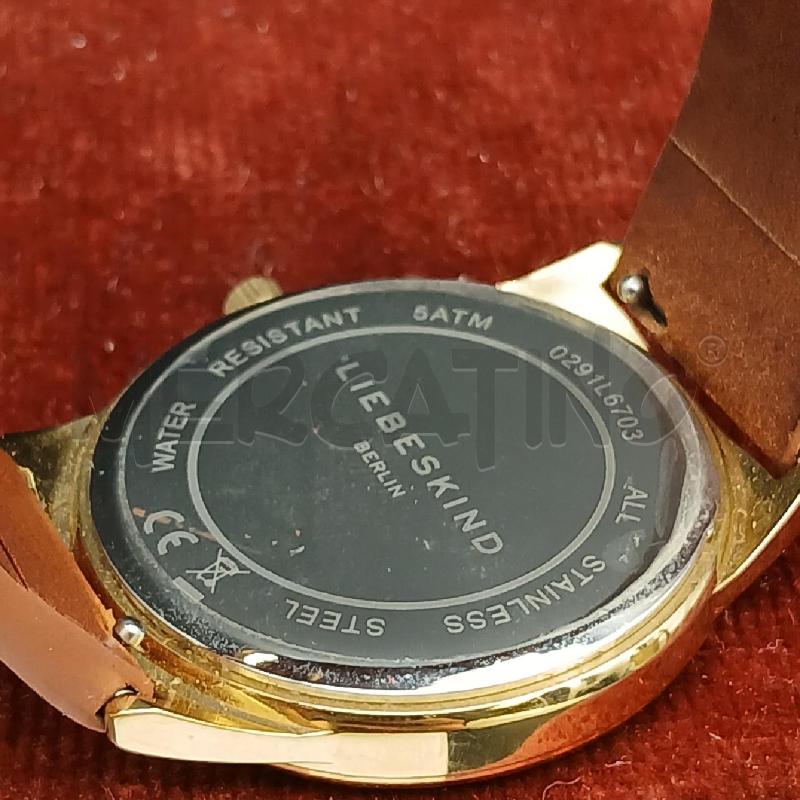 OROLOGIO DA POLSO LIEBERSKIND MARRONE | Mercatino dell'Usato Roma garbatella 4