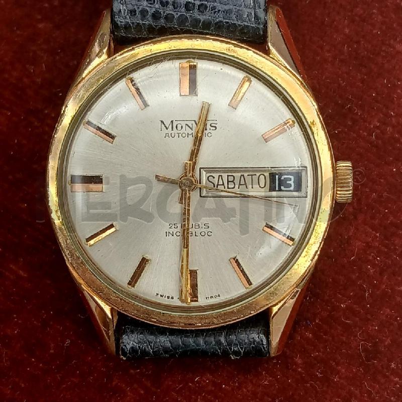 OROLOGIO DA POLSO MONVIS NERO  | Mercatino dell'Usato Roma garbatella 2