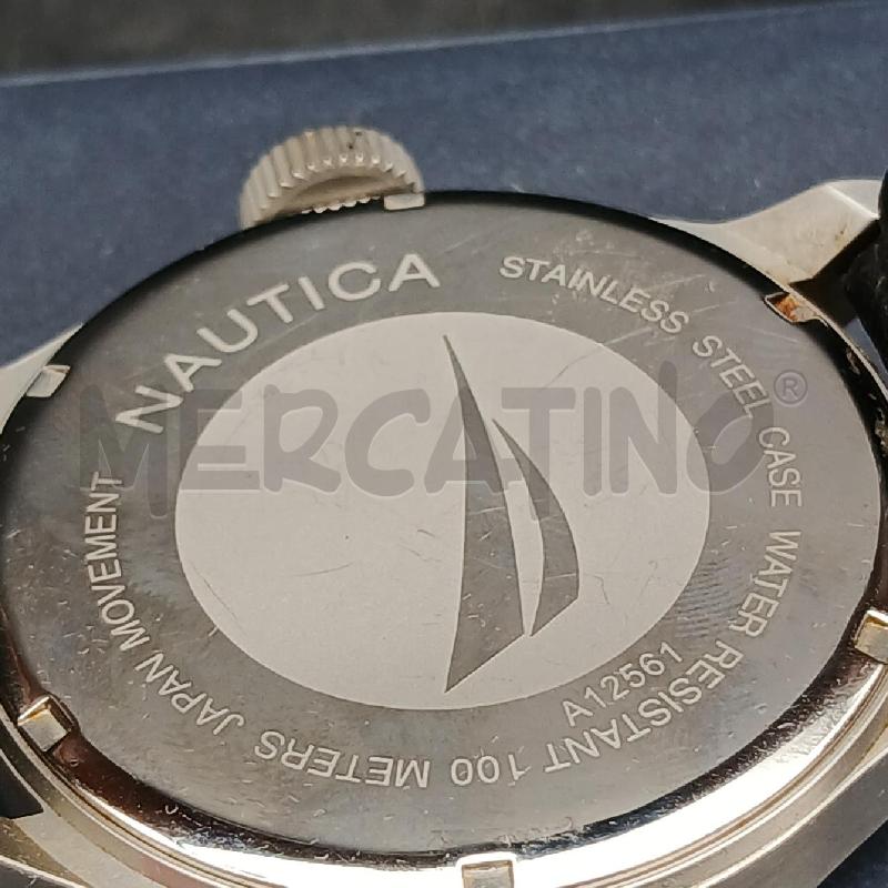 OROLOGIO DA POLSO NAUTICA NERO BIANCO  | Mercatino dell'Usato Roma garbatella 4