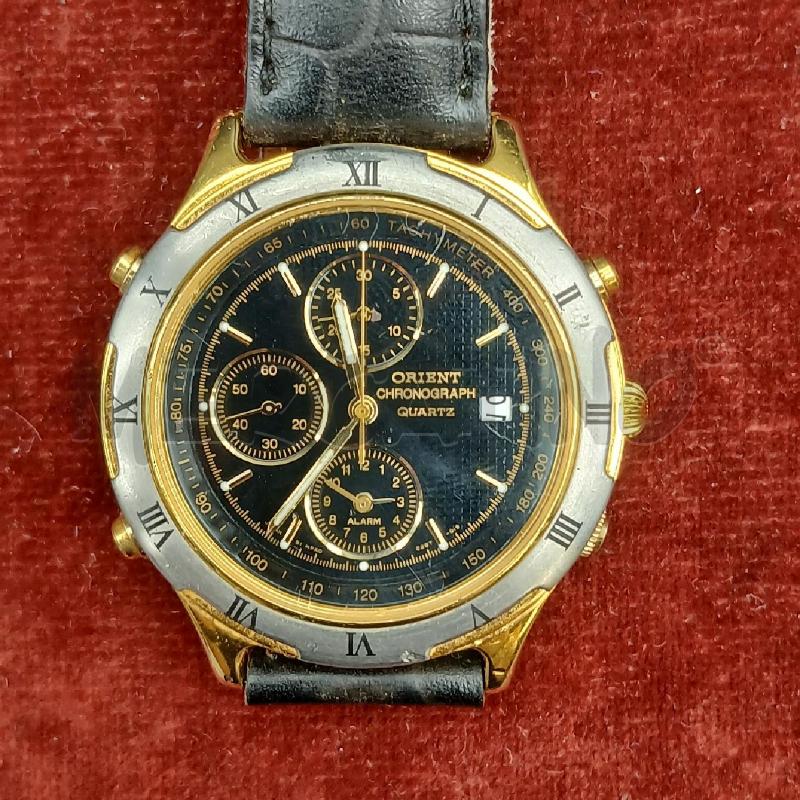 OROLOGIO DA POLSO ORIENT CHRONOGRAPH NERO DORATO | Mercatino dell'Usato Roma garbatella 2