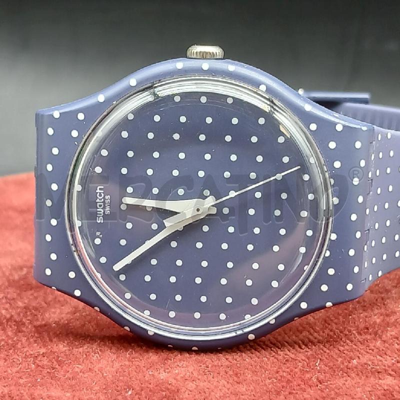 OROLOGIO DA POLSO SWATCH BLU POIS BIANCO  | Mercatino dell'Usato Roma garbatella 2