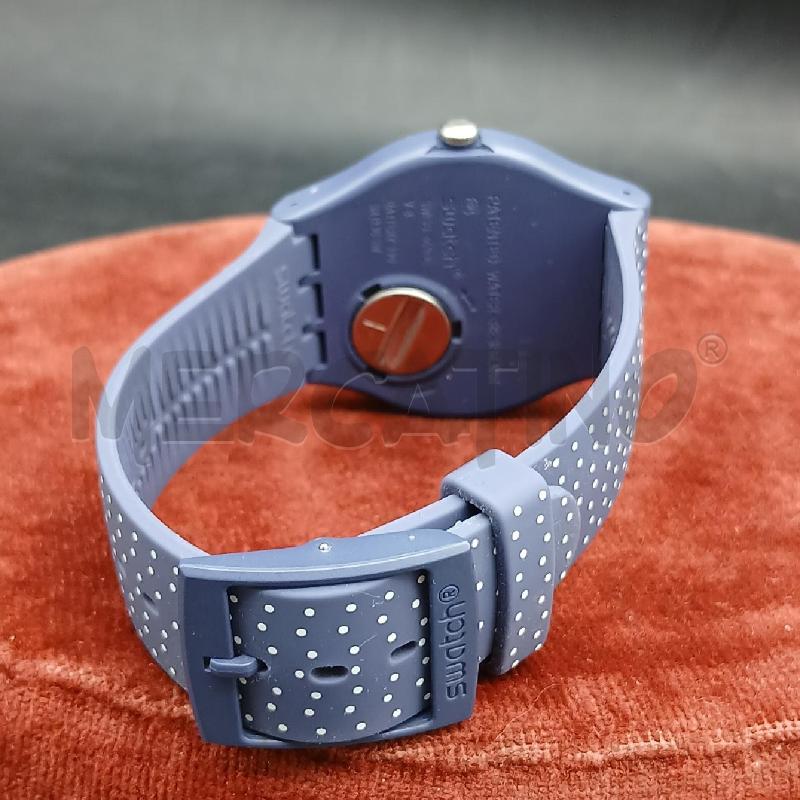 OROLOGIO DA POLSO SWATCH BLU POIS BIANCO  | Mercatino dell'Usato Roma garbatella 3