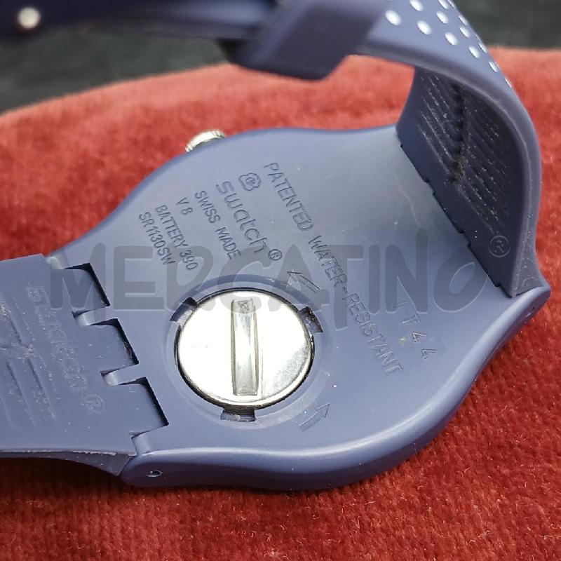 OROLOGIO DA POLSO SWATCH BLU POIS BIANCO  | Mercatino dell'Usato Roma garbatella 4