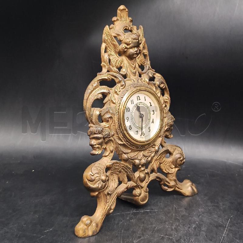 OROLOGIO METALLO DORATO PUTTO | Mercatino dell'Usato Roma garbatella 3