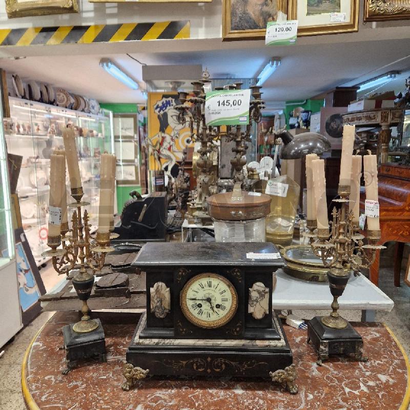 OROLOGIO TRITTICO MARMO NERO  | Mercatino dell'Usato Roma garbatella 1