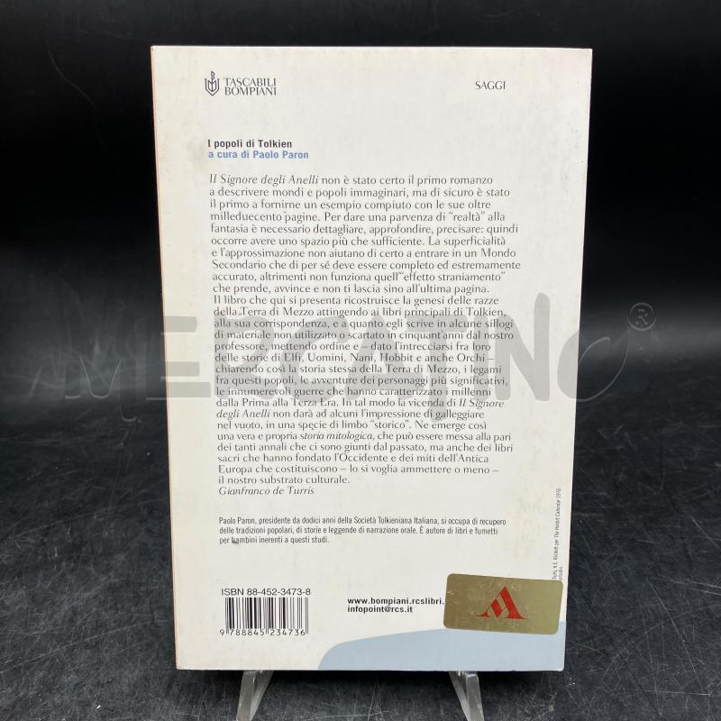 P.PARON I POPOLI DI TOLKIEN 1 ED 2005 BOMPIANI  | Mercatino dell'Usato Roma garbatella 2