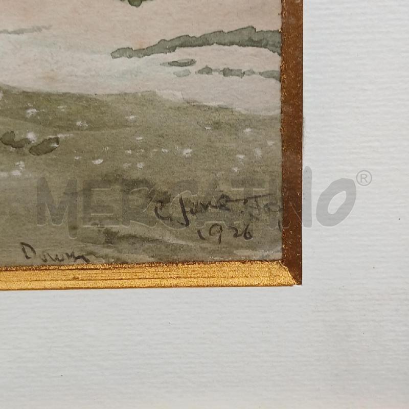 PAESAGGIO ACQUARELLO FIRMA C.JONES  | Mercatino dell'Usato Roma garbatella 3