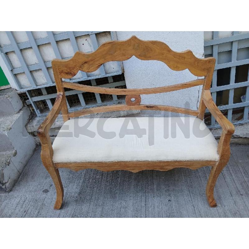 PANCA SEDUTA BEIGE ULIVO | Mercatino dell'Usato Roma garbatella 1