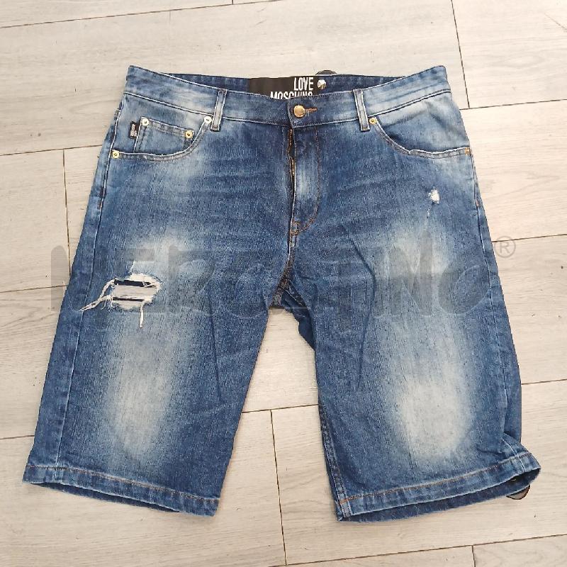 PANTALONCINO U LOVE MOSCHINO DENIM BLU  | Mercatino dell'Usato Roma garbatella 1
