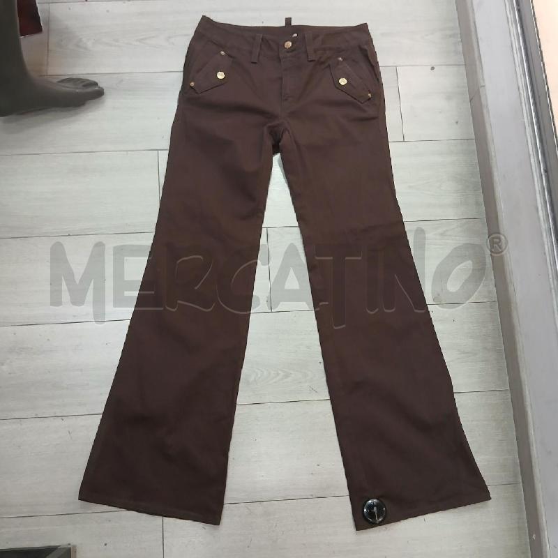 PANTALONE DONNA DSQUARED MARRONE  | Mercatino dell'Usato Roma garbatella 1