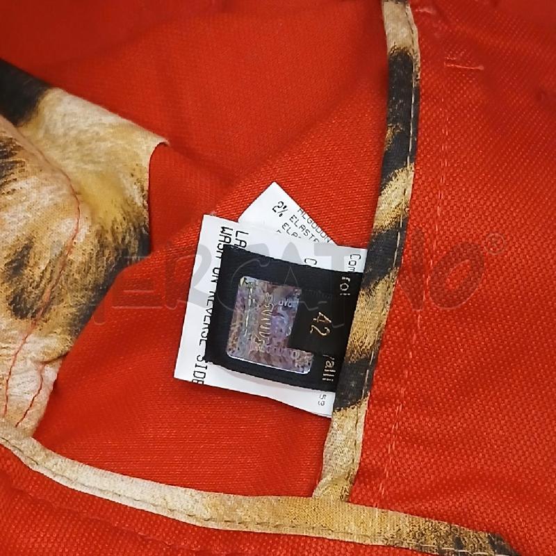 PANTALONE DONNA ROBERTO CAVALLI ROSSO  | Mercatino dell'Usato Roma garbatella 3