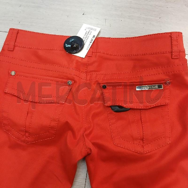 PANTALONE DONNA ROBERTO CAVALLI ROSSO  | Mercatino dell'Usato Roma garbatella 4