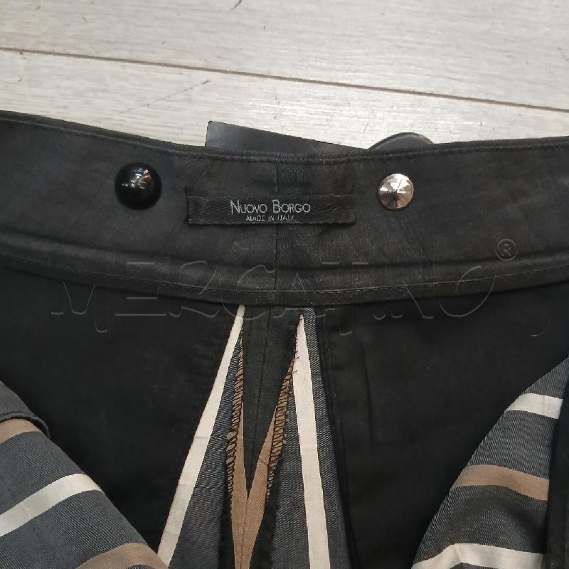 PANTALONE D NUOVO BORGO NERO DET BEIGE E MARRONE  | Mercatino dell'Usato Roma garbatella 3