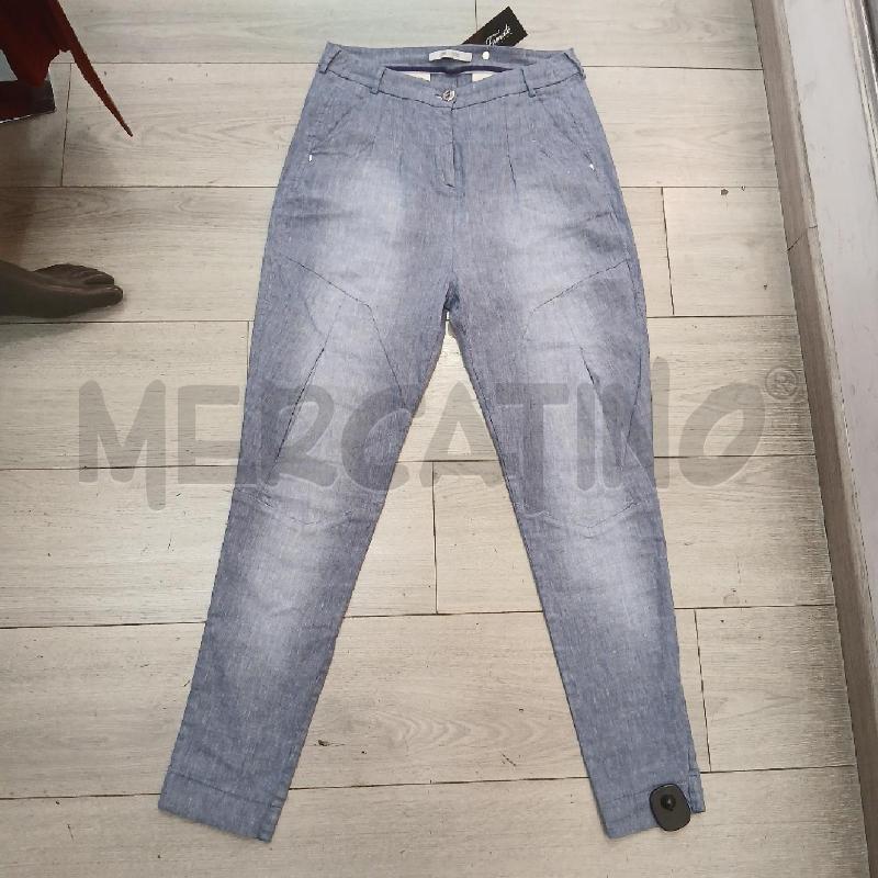 PANTALONE D OBLIQUE CREATIONS BLU  | Mercatino dell'Usato Roma garbatella 1